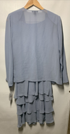 S.L. Fashions Petite Mother of Bride Jacket Dress Sequined Shoulder Size 12