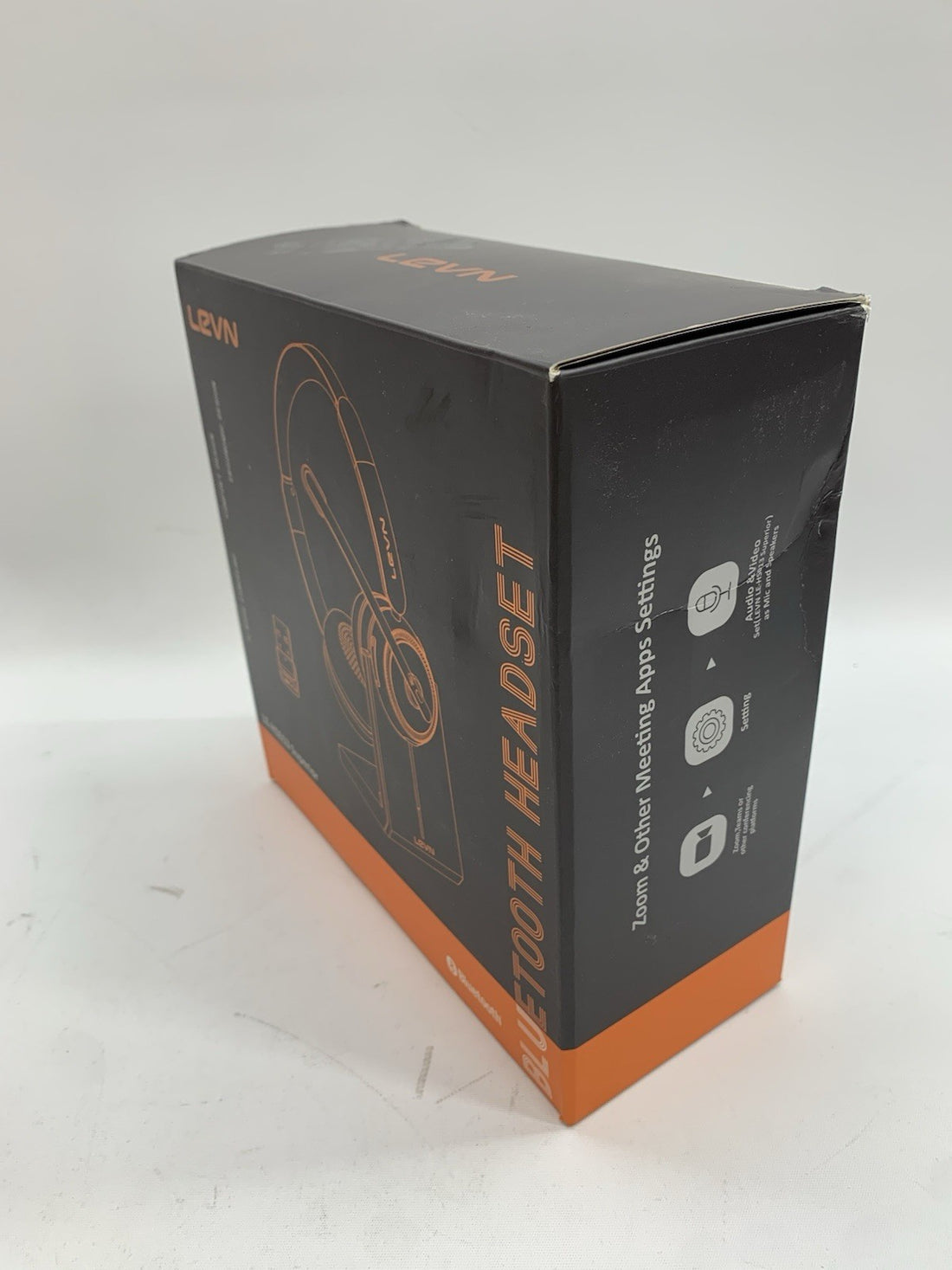LEVN LE-HS013 Bluetooth Headset with MicrophoneNoise Canceling, Comfort Black