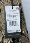 Adrianna Papell Halter Neck Cocktail Party Dress Sleeveless Black/Gold Size 4