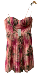 Petal And Pup Women's Achani Floral Print Pleated Mini Dress Sleeveless Size S