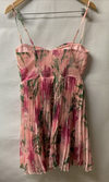 Petal And Pup Women's Achani Floral Print Pleated Mini Dress Sleeveless Size S