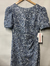 Xscape Women's Sequined Round Neck Short Sleeve Gown Formal Wedding Size 12P