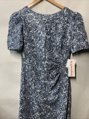 Xscape Women's Sequined Round Neck Short Sleeve Gown Formal Wedding Size 12P