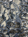 Xscape Women's Sequined Round Neck Short Sleeve Gown Formal Wedding Size 12P