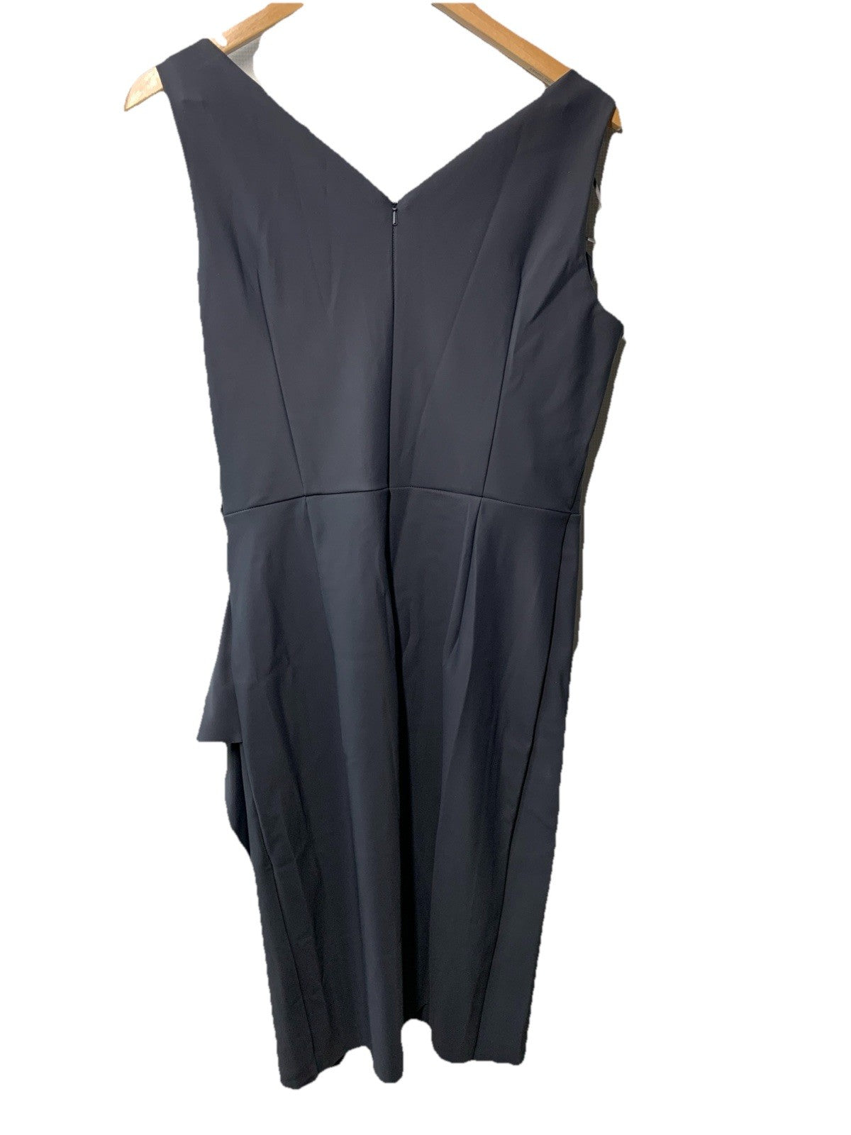 Alex Evenings Women's Charcoal Compression Embellished Ruched Dress Size 12