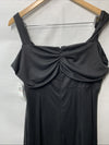 Alex Evenings Women's Draped Cold-Shoulder Evening Dress Formal Wedding Black 12