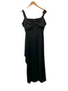 Alex Evenings Women's Draped Cold-Shoulder Evening Dress Formal Wedding Black 12
