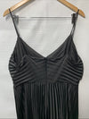 Petal & Pup Naira Pleated Maxi Dress Sleeveless V-neck Evening Wedding Black 16