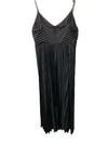 Petal & Pup Naira Pleated Maxi Dress Sleeveless V-neck Evening Wedding Black 16