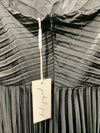 Petal & Pup Naira Pleated Maxi Dress Sleeveless V-neck Evening Wedding Black 16