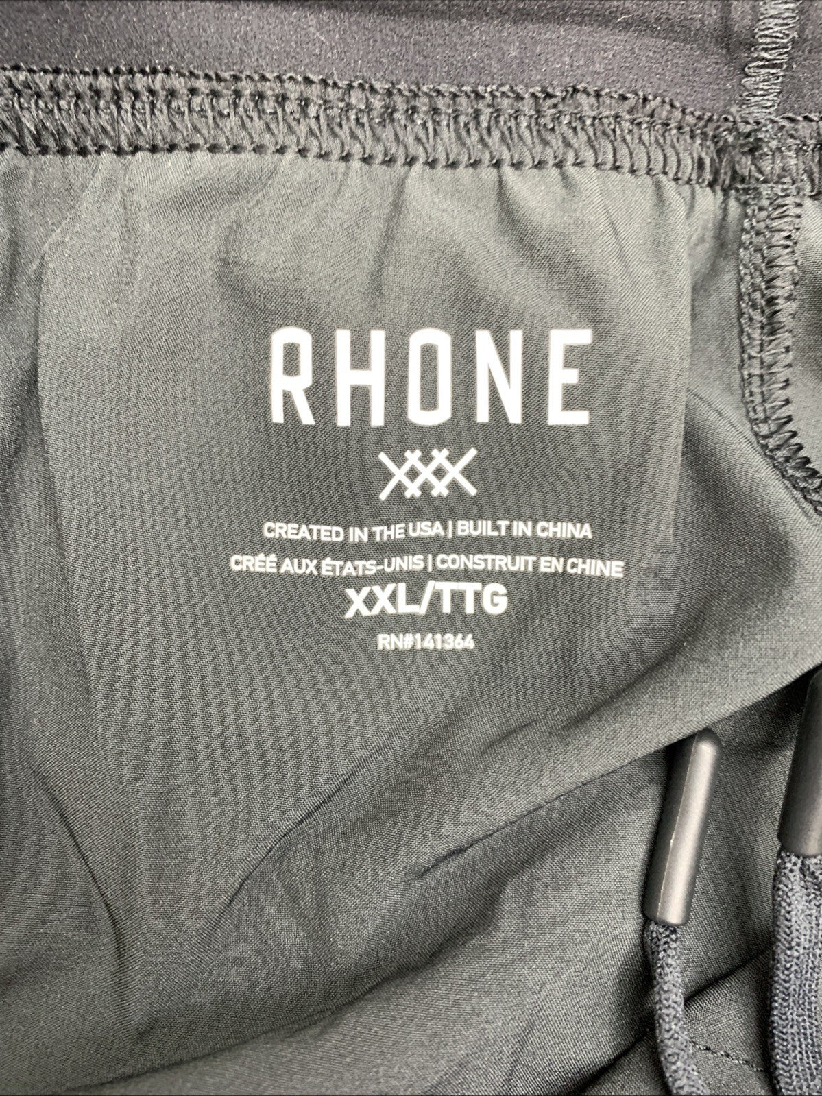 Rhone 5" Mako Tech Short - Mens Unlined Workout Shorts Size XXL, Asphalt Black