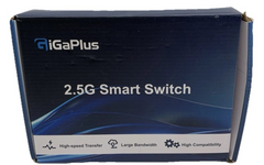 Gigaplus Smart Ethernet Switch 2.5G 10 Port High-Speed Data Transfer Open Box