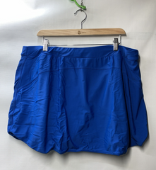 Hanna Nikole Womens Plus Size High Waisted Swim Skirt 22W Blue New Tags