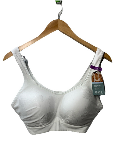 Bali Women's Comfort Revolution Wireless Bra 2XL Seamless 4-way No-slip Straps