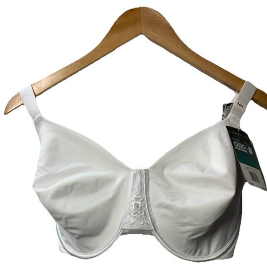 Vanity Fair 76080 Women's Beauty Back Smoothing Underwire Size 36H Star White