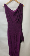 Petal & Pup Womens Santiago Off Shoulder Midi Party Cocktail Dress Medium Purple