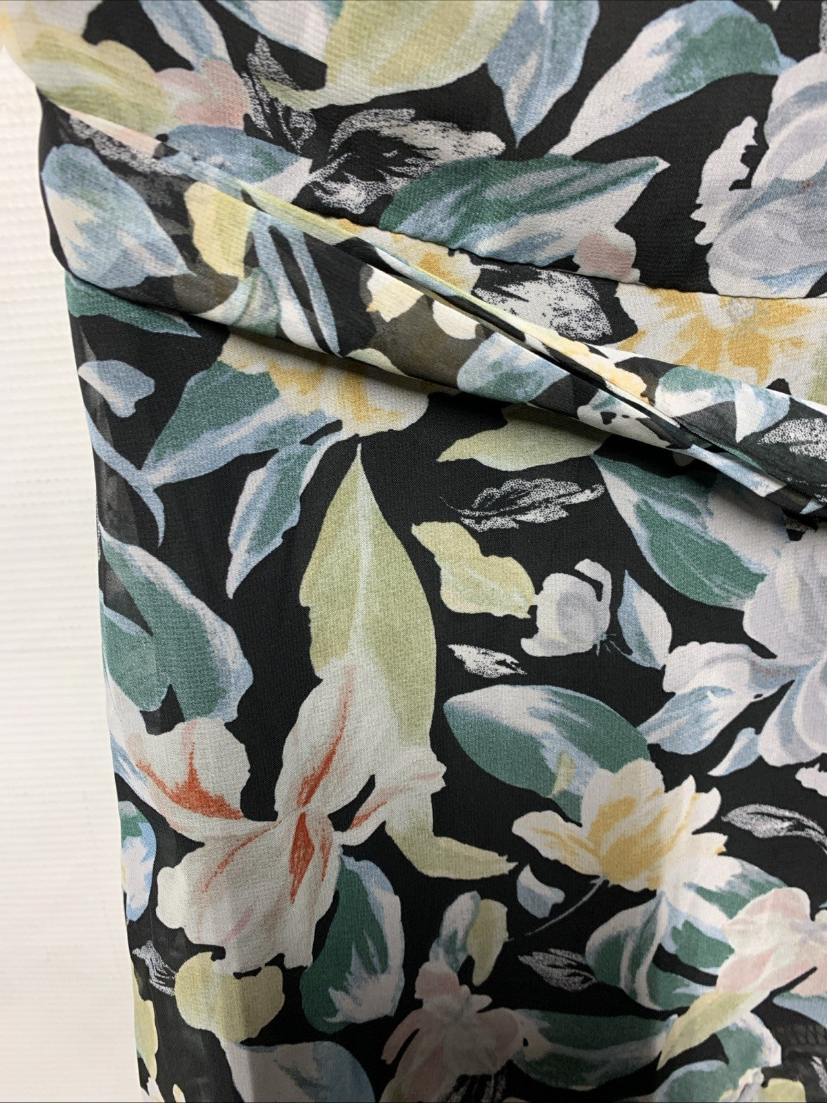 Petal & Pup Amren One Shoulder Tiered Floral Midi Dress Cocktail Party Size 4