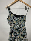 Petal & Pup Amren One Shoulder Tiered Floral Midi Dress Cocktail Party Size 4