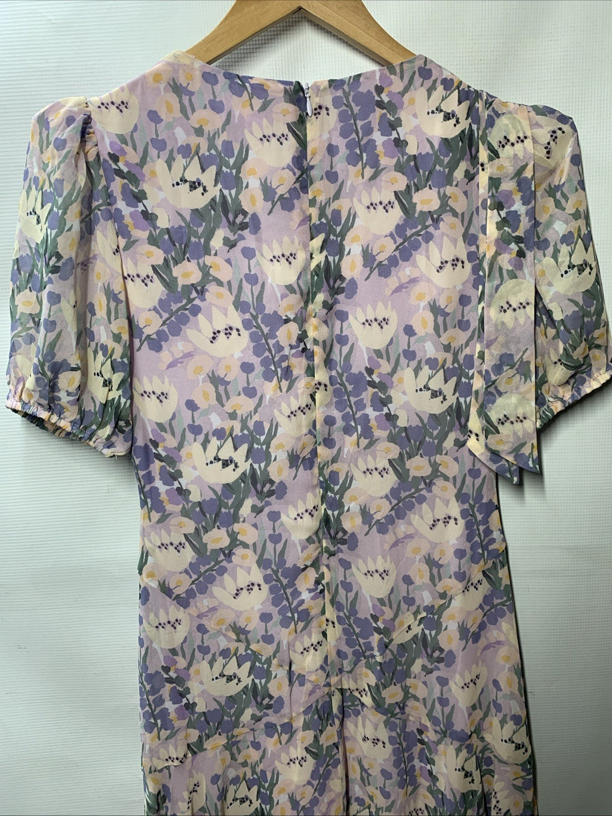 ASTR The Label Women's Jannika Dress Floral Cocktail Evening Short Sleeve Small