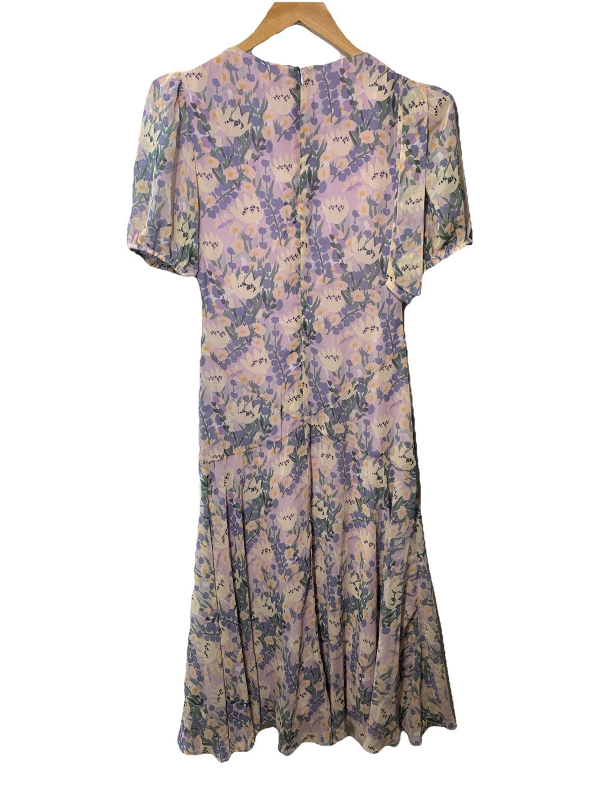 ASTR The Label Women's Jannika Dress Floral Cocktail Evening Short Sleeve Small