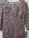 Alex Evenings Women Dress Floral Lace Sequin Occasion Party Cocktail 6P Wisteria