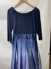 SL Fashion Women's Plus Size Satin Party Cocktail Dress with Pockets Size 14W