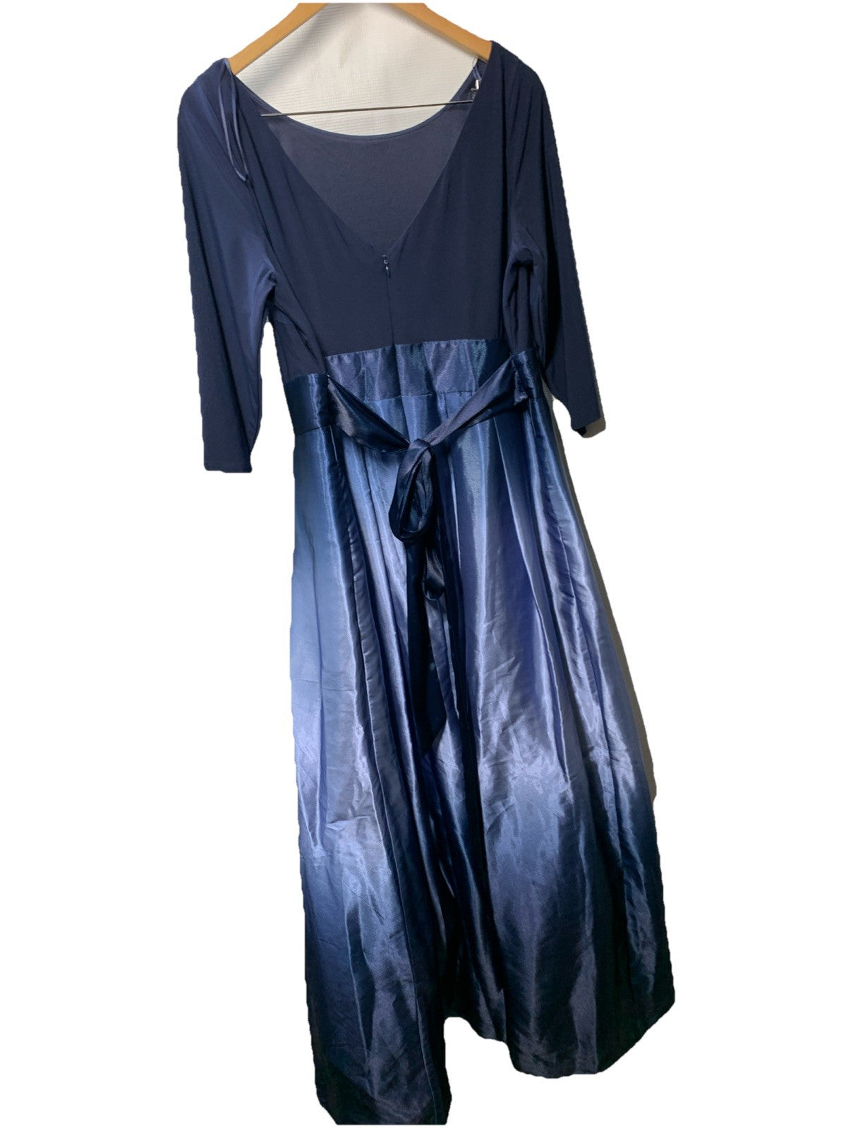 SL Fashion Women's Plus Size Satin Party Cocktail Dress with Pockets Size 14W
