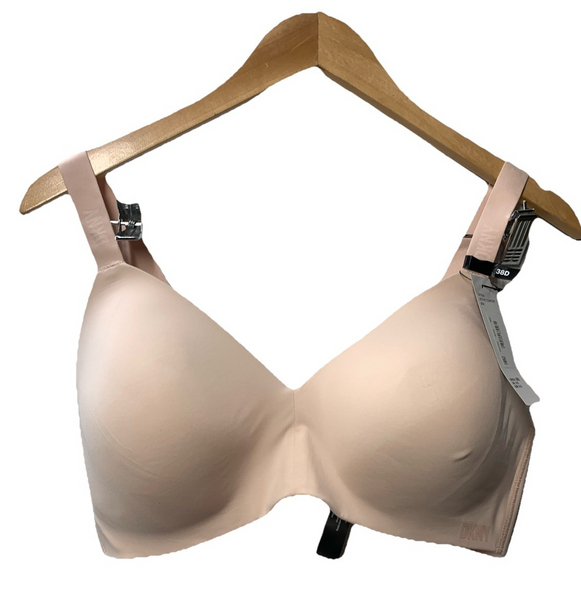 DKNY DK7934 Active Comfort Wirefree T-Shirt Bra Blush Seamless Opaque Size 38D