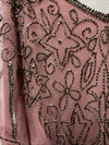 Adrianna Papell Women's Long Beaded Blouson Gown Cocktail Sleeveless Size 4