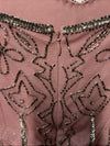 Adrianna Papell Women's Long Beaded Blouson Gown Cocktail Sleeveless Size 4