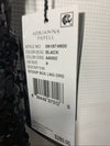 Adrianna Papell Womens Short Sleeve All Over Sequin Gown Scoop Back Black Size 8