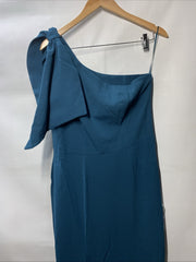 Dress the Population Women's Georgina One Shoulder Bow Trumpet Gown Size Large
