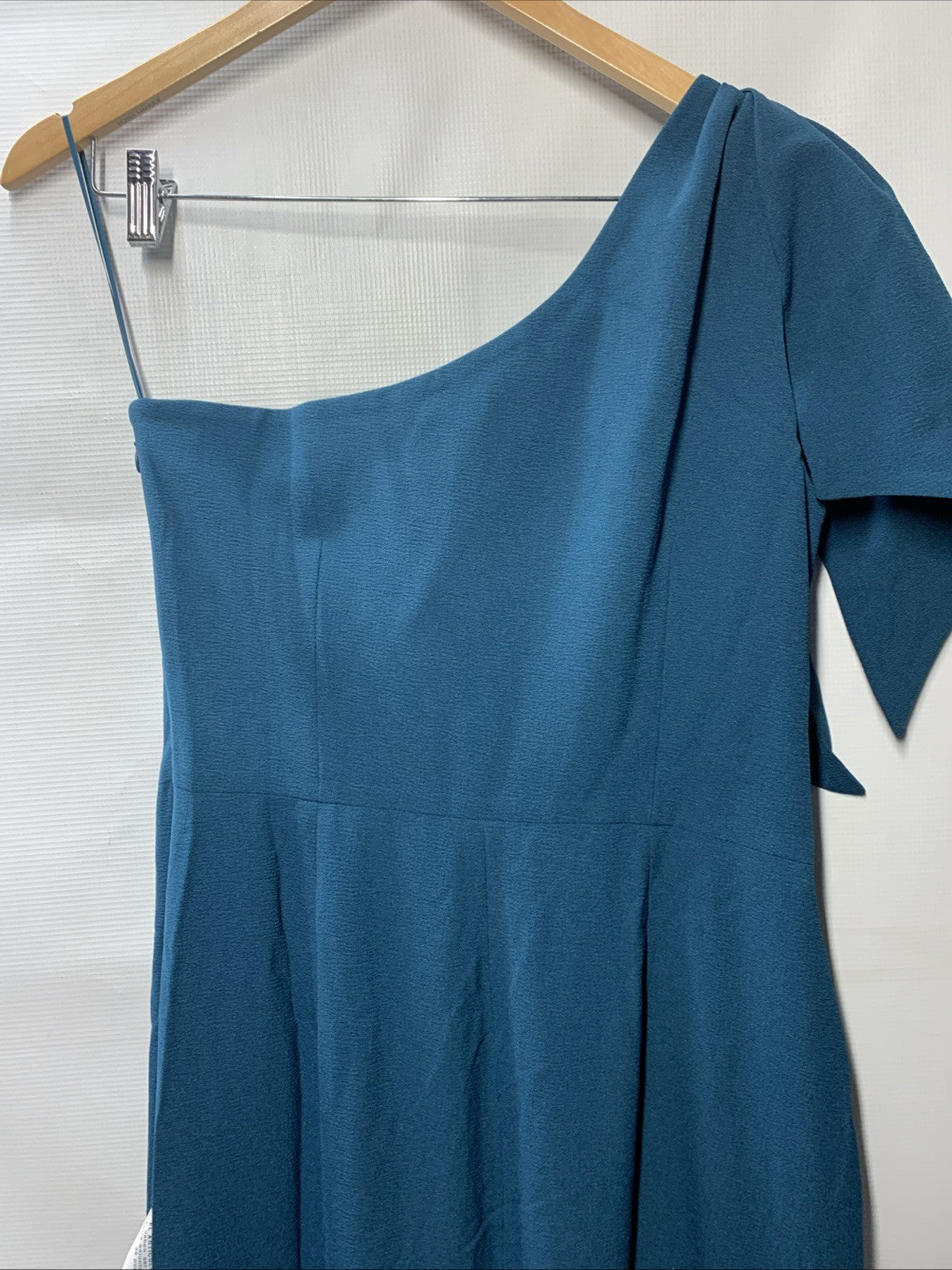 Dress the Population Women's Georgina One Shoulder Bow Trumpet Gown Size Large