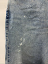 Levi's 514 Straight Jeans Gray Denim Stretch Logo Button Men's Distressed 32x29