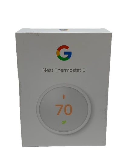 Nest Thermostat E Programmable Smart Thermostat T4000ES for Home Frosted White