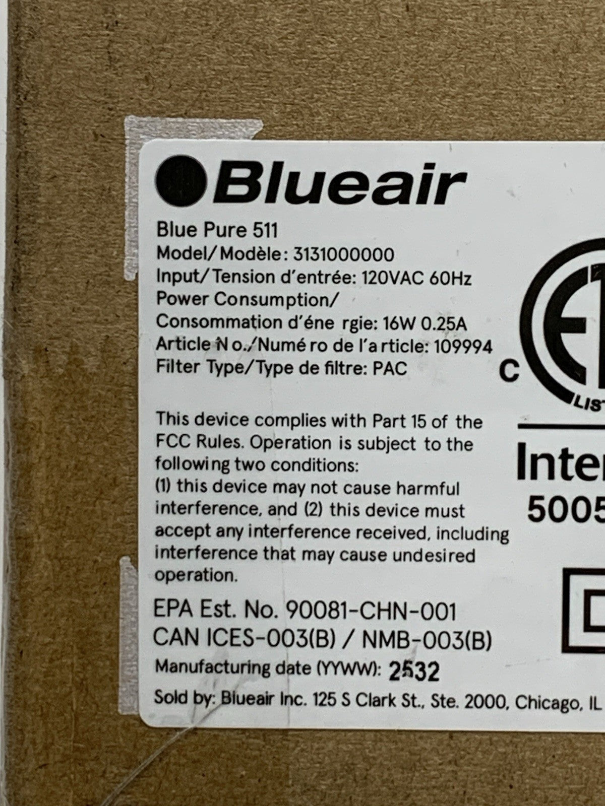 BLUEAIR Air Purifier for Home HEPA Air Purifiers for Pets Allergies Dust Nursery