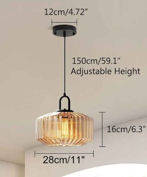 Vintage Plug-In Pendant Light for Dining Room Kitchen Ceiling Hanging Light