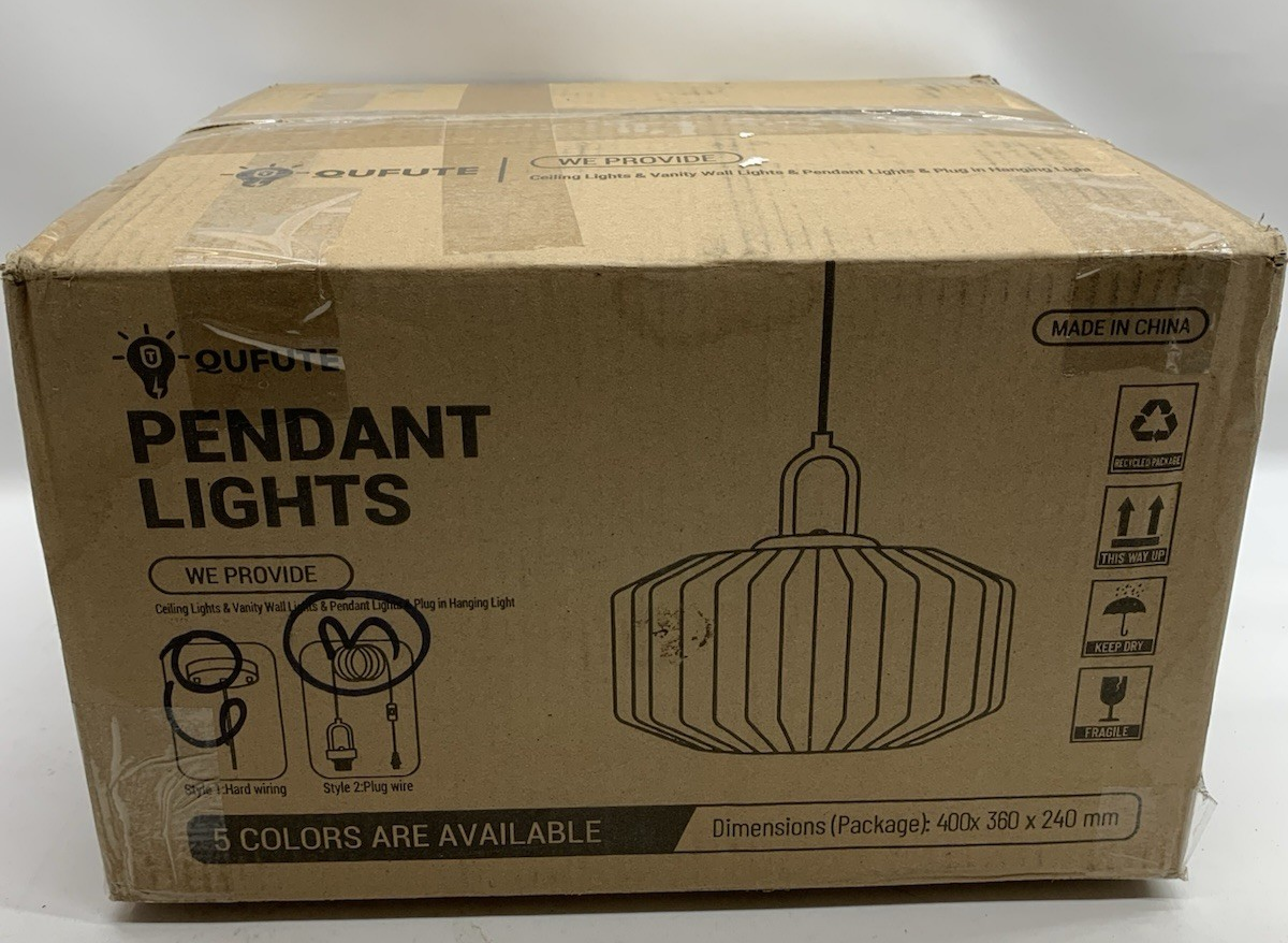 Vintage Plug-In Pendant Light for Dining Room Kitchen Ceiling Hanging Light