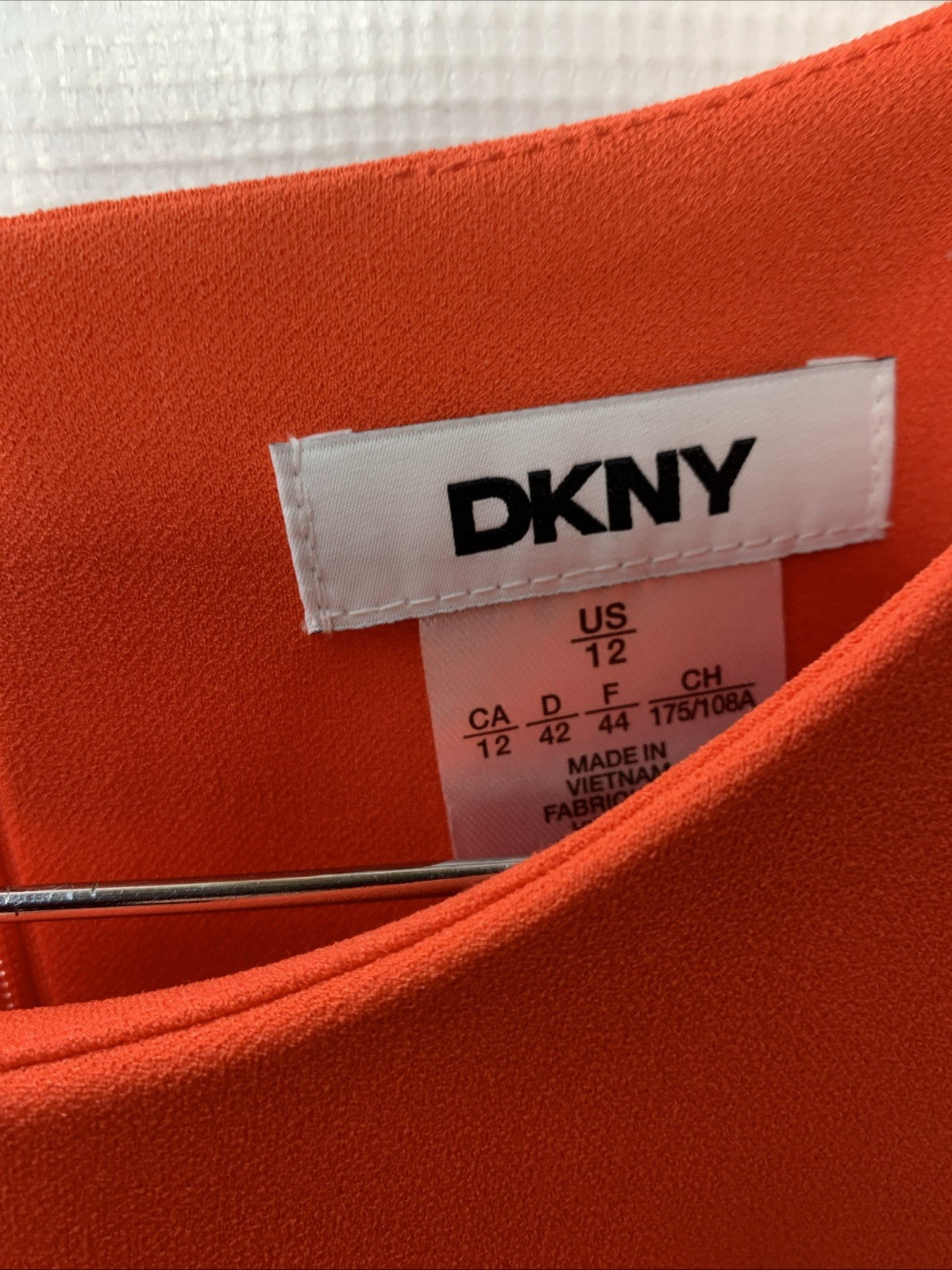 DKNY Women Trim Fit & Flare Dress Short Sleeve Casual with Button Sleeve Size 12
