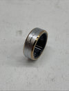 Smart Ring Wearable Fitness Ring Health Tracker Sleep Silver/Gold Border Size 9