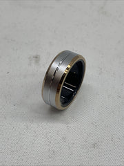 Smart Ring Wearable Fitness Ring Health Tracker Sleep Silver/Gold Border Size 9