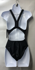 Speedo Women's Team Black One Piece Swimwear 10/36 Competition New Tags