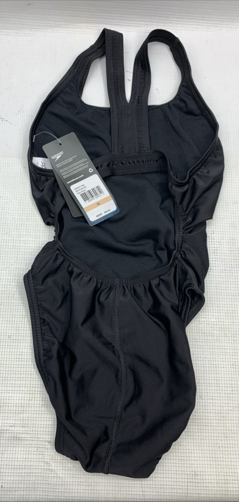 Speedo Women's ProLT Super Pro One Piece Swimsuit Solid Black Size 28 Swimwear