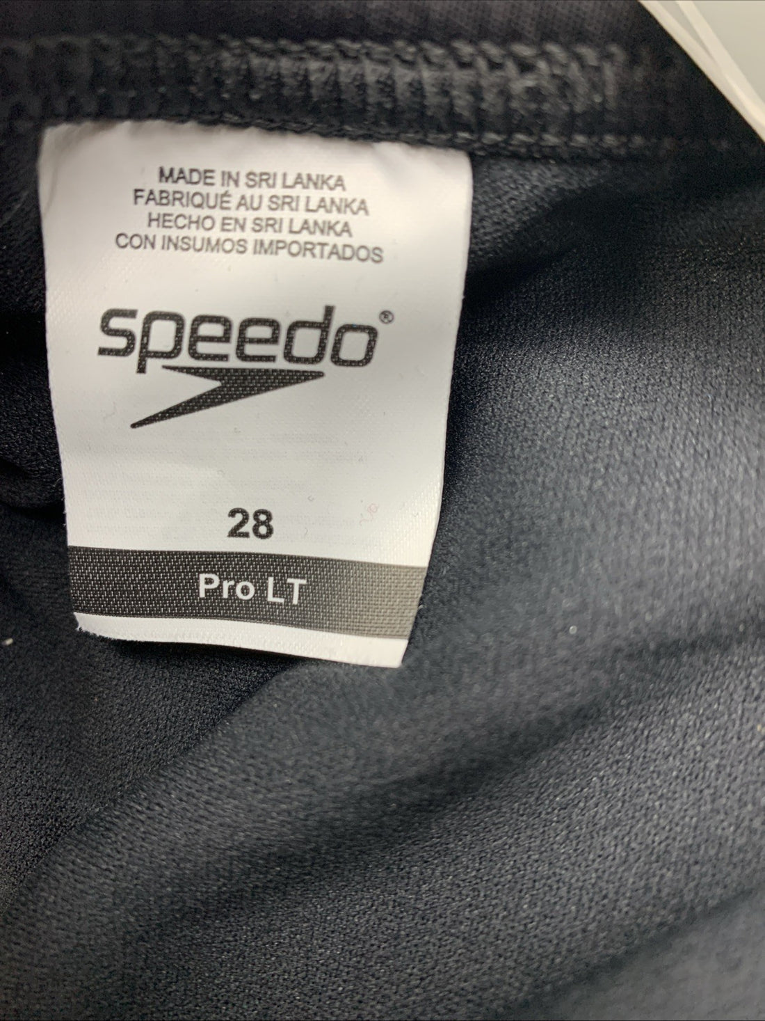 Speedo Women's ProLT Super Pro One Piece Swimsuit Solid Black Size 28 Swimwear