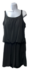 Maxine Of Hollywood MW9MD45 Swim Romper One Piece Swimsuit 20W Black Swimwear