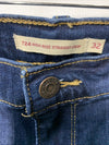 Levi's Women Premium 724 High Rise Straight Crop Jeans Long Pants w/Pockets 14