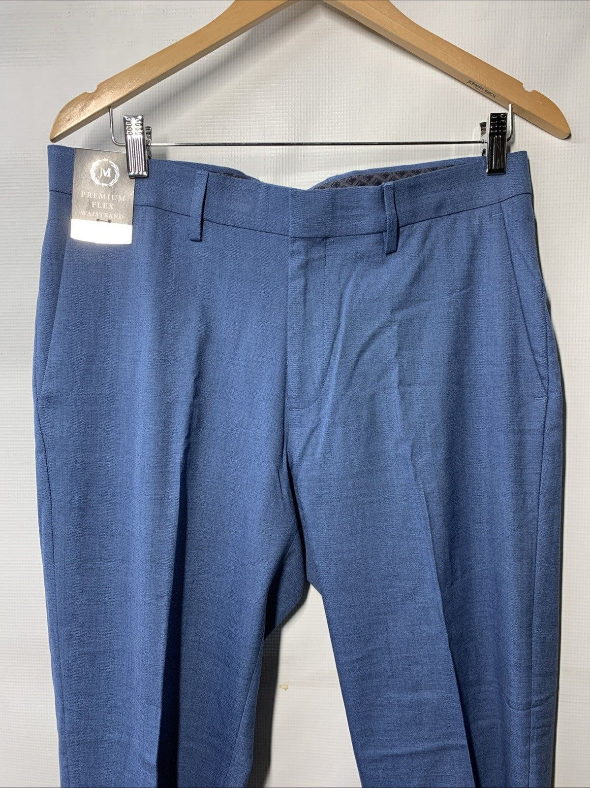 Men's J.M. Haggar® Premium Slim-Fit Flat-Front Stretch Suit Pants Blue 32x29