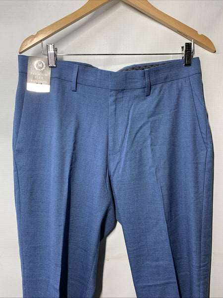 Men's J.M. Haggar® Premium Slim-Fit Flat-Front Stretch Suit Pants Blue 32x29