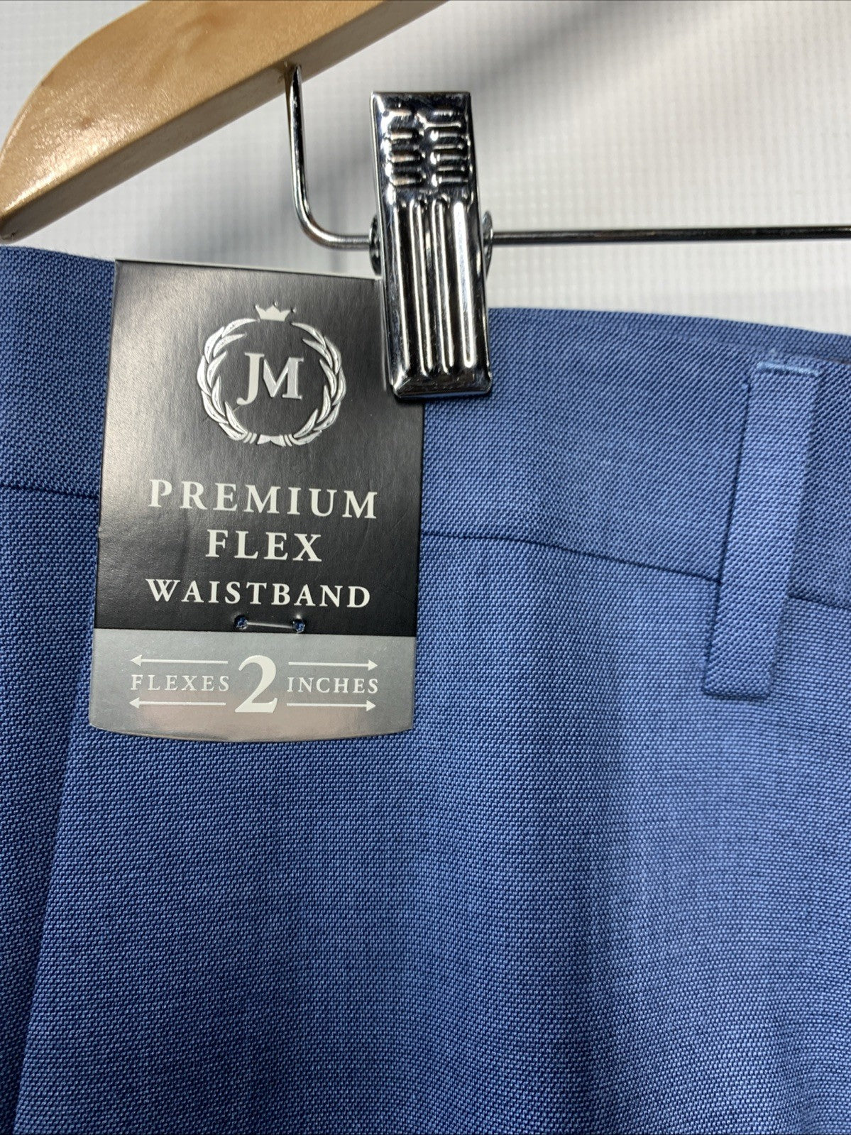Men's J.M. Haggar® Premium Slim-Fit Flat-Front Stretch Suit Pants Blue 32x29