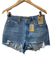 LEVI’S Women's 501 Originals Shorts High Rise Fitted Through The Hip Size 29